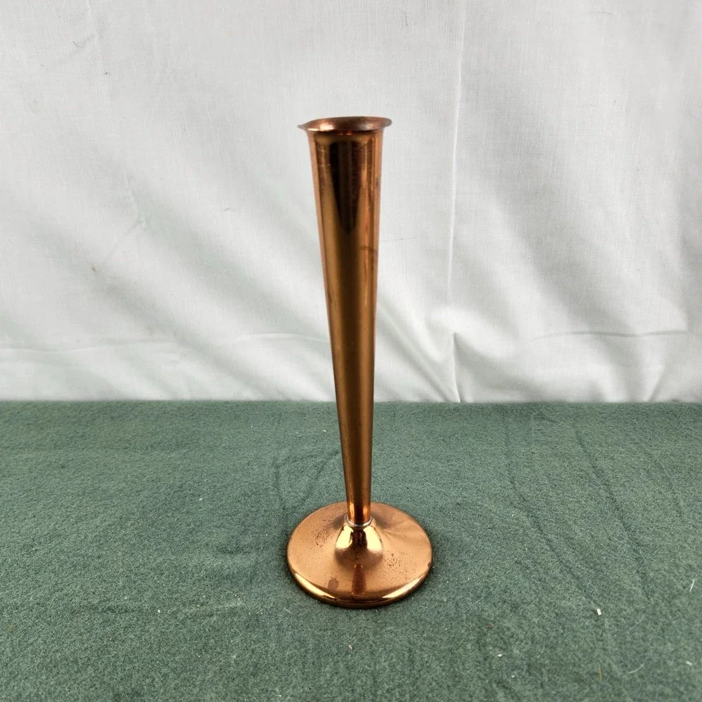 Vintage Mid Century Modern‎ COPPERCRAFT GUILD Copper Bud Vase 8